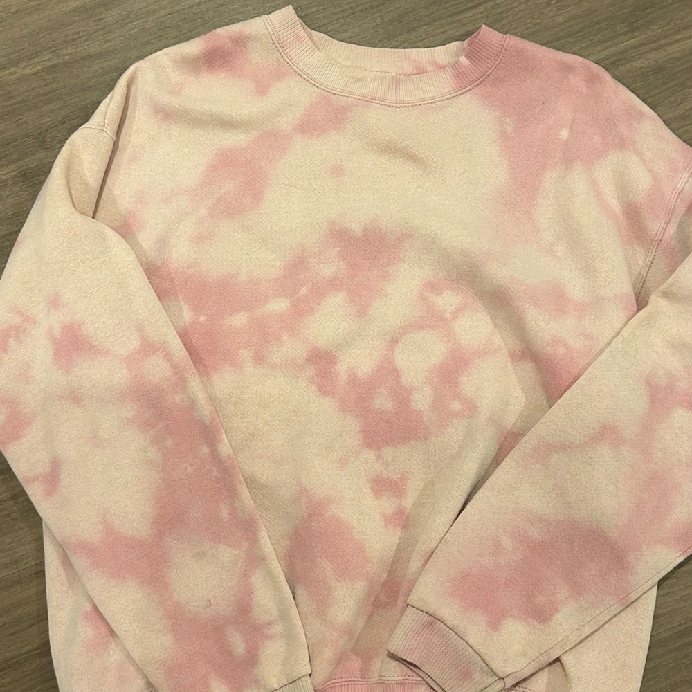 Pink Tie-Dye Sweatshirt
